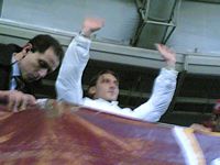 2005/06 in curva dopo l'infortunio